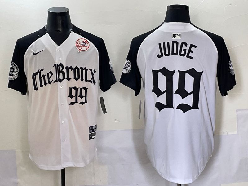 Men 2025 New York Yankees #99 Judge White black Five generations Joint Name Nike MLB Jersey style 56->new york yankees->MLB Jersey